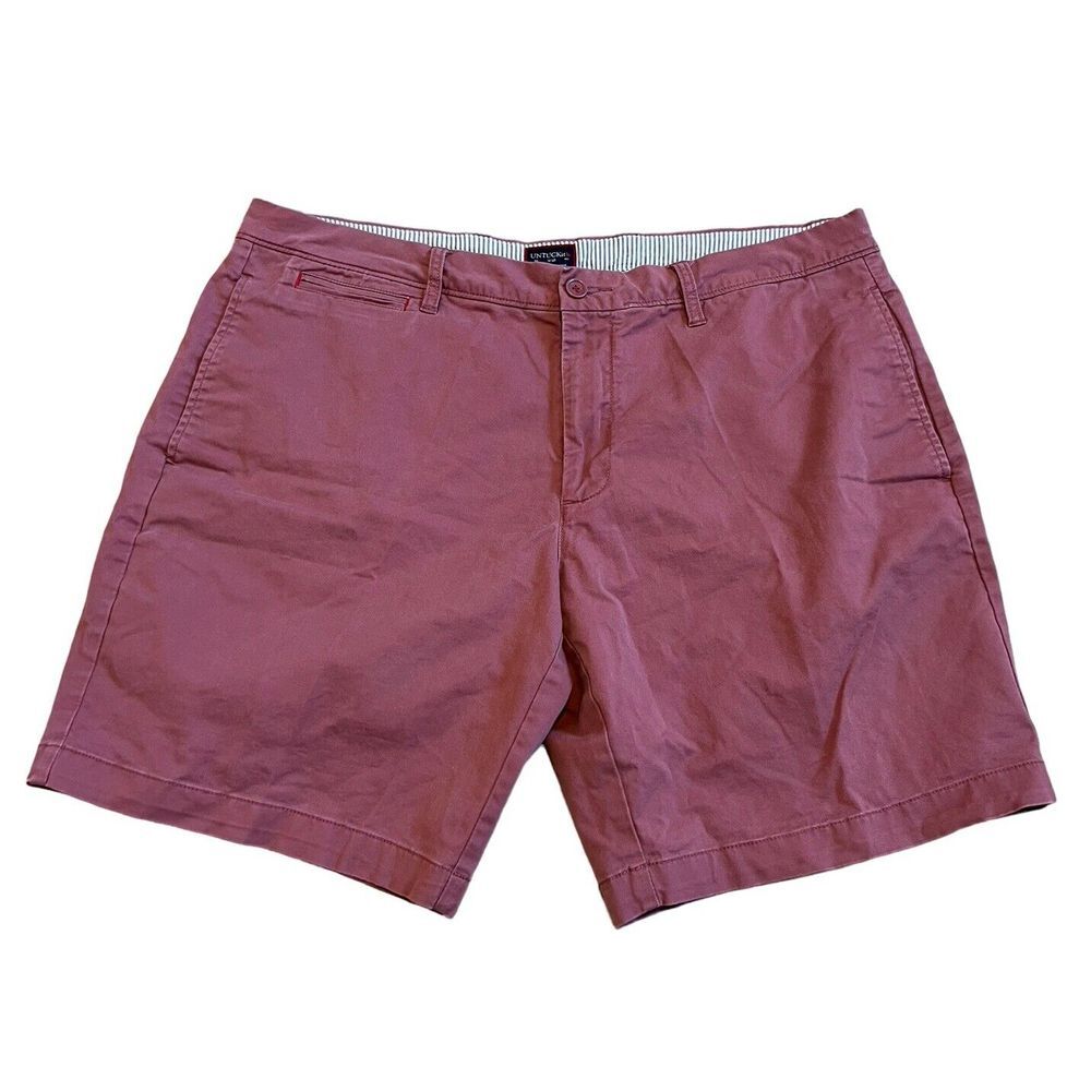 UNTUCKit St. Vincent Mens Shorts‎ Red Chino Golf 40 Inseam 9"